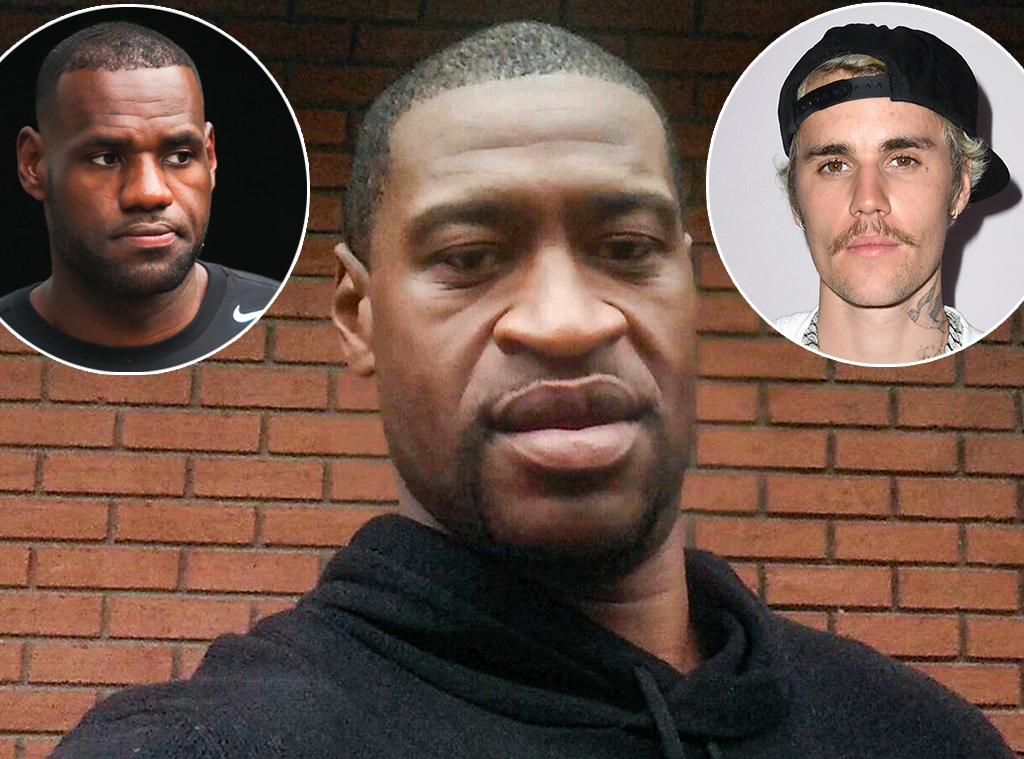 George Floyd, LeBron James y Justin Bieber George Floyd, LeBron James y Justin Bieber